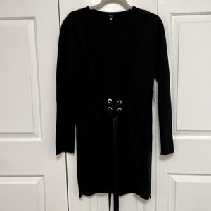 Long sleeve black dress size Medium